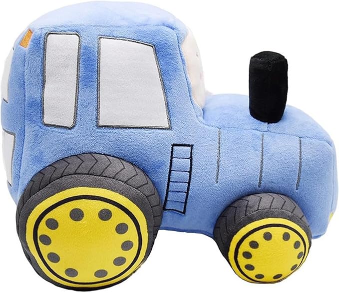 Tractor Plush Toy – Cute Cartoon Car Plush Pillow | Soft Stuffed Vehicle Doll for Kids & Toddlers