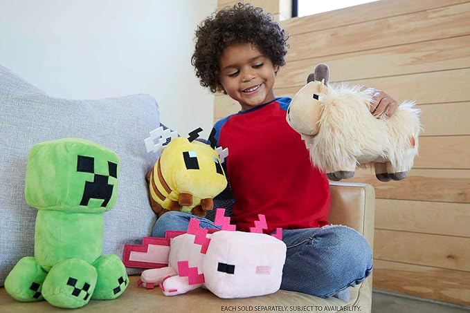 Minecraft Bee Plush – 8 Inch Soft Stuffed Character Toy for Kids & Fans