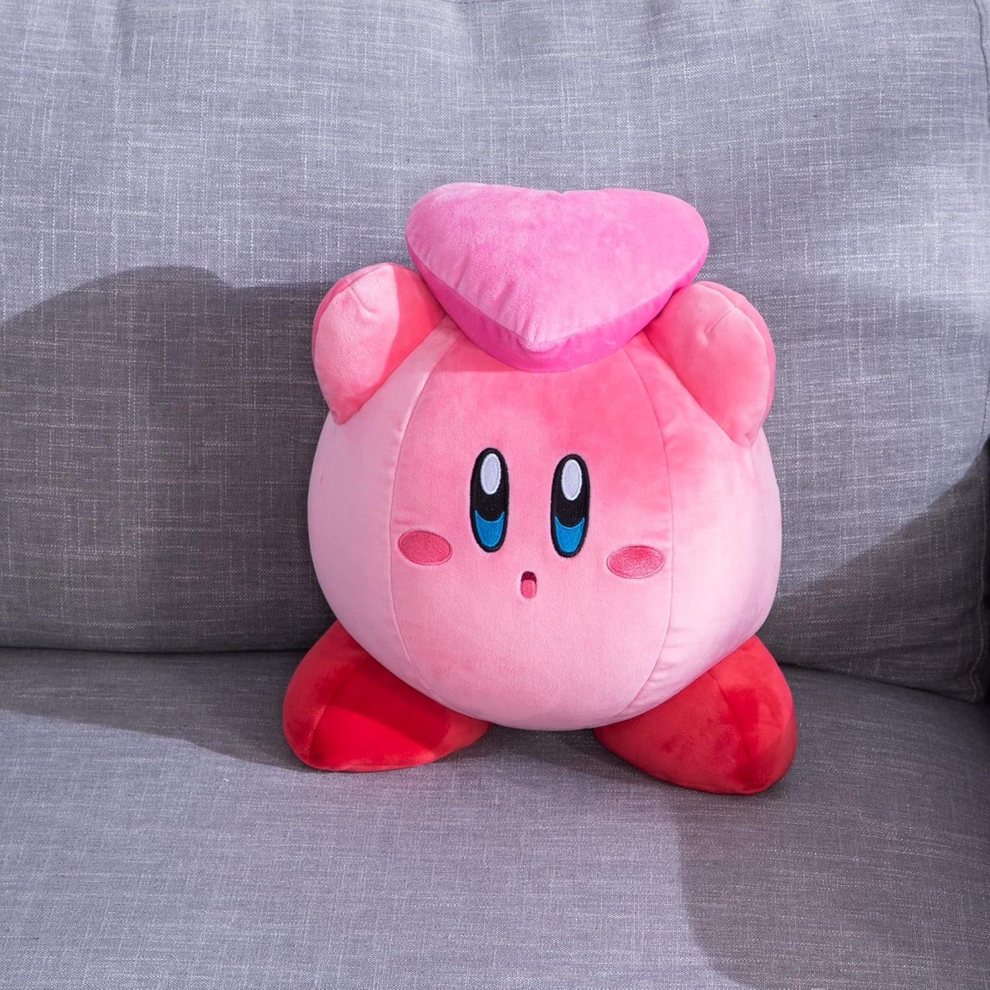 Kawaii Kirby Plush Toy – Cute Star Kirby with Heart | Soft Cartoon Stuffed Doll, Adorable Peluche Toy for Kids, Anime Fan Collectible & Gift