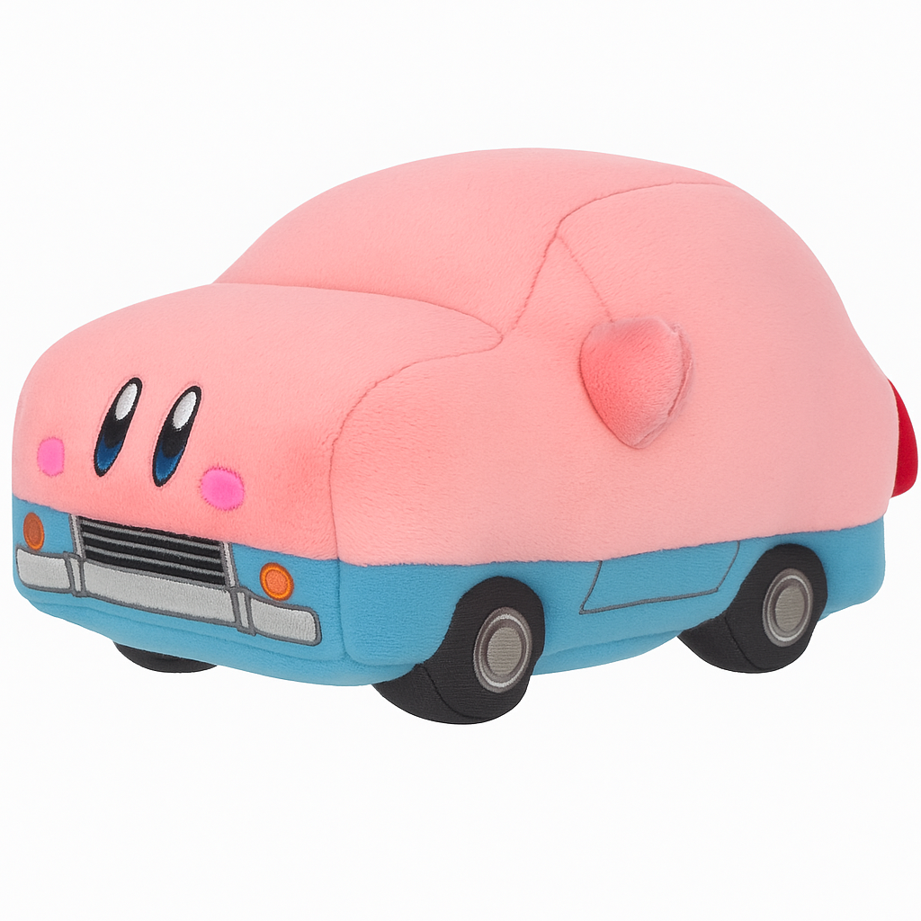 Kirby Car Mouth Plush – 8" Soft Collectible Toy | Kirby’s Dream Land Stuffed Doll