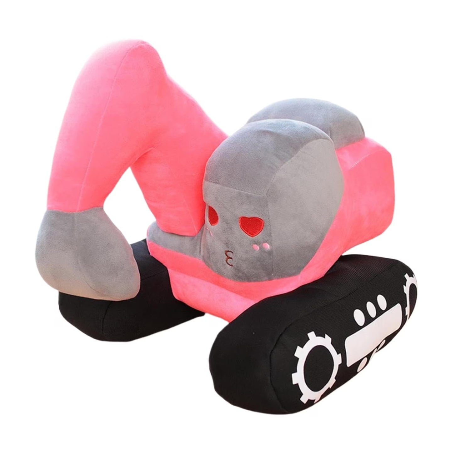 "Excavator Plush Toy – 11” Soft Stuffed Digger Truck Plush Pillow | Cute Construction Car Plush Toy | Great Gift for Kids & Toddlers"