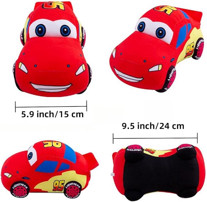 Racing Car Plush Toy – Soft Stuffed Car Doll & Plush Cushion | Cute Vehicle Pillow for Kids & Fans"