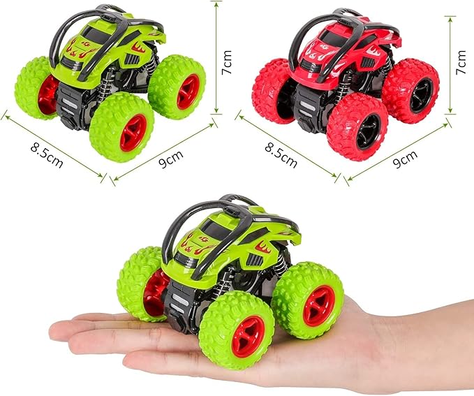 Pull Back Monster Trucks – Off-Road Friction Powered Car Toys | Durable Racing Vehicle Set for Kids & Toddlers