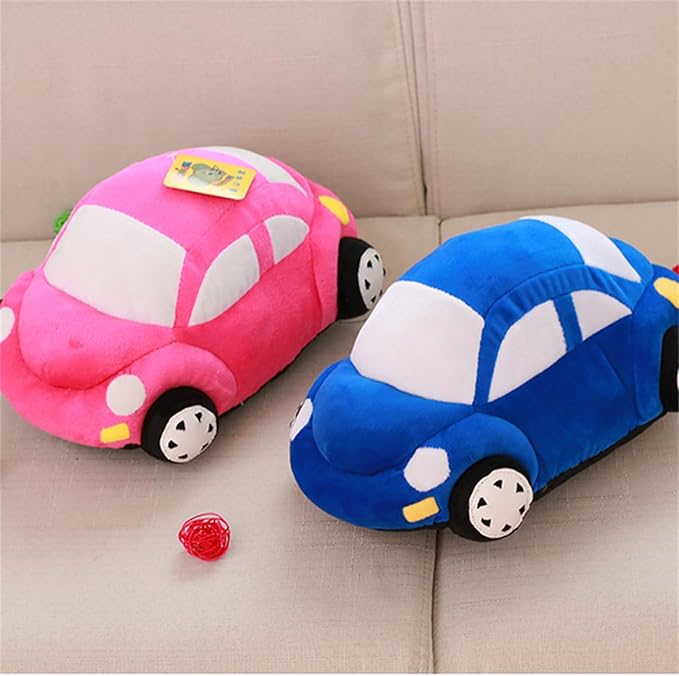 Car Plush Toy – Cute Fluffy Stuffed Vehicle Pillow | Soft Cuddly Plush for Kids, Baby Room Decor & Birthday Gift