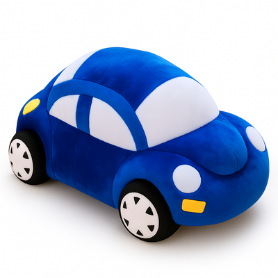Car Plush Toy – Cute Fluffy Stuffed Vehicle Pillow | Soft Cuddly Plush for Kids, Baby Room Decor & Birthday Gift