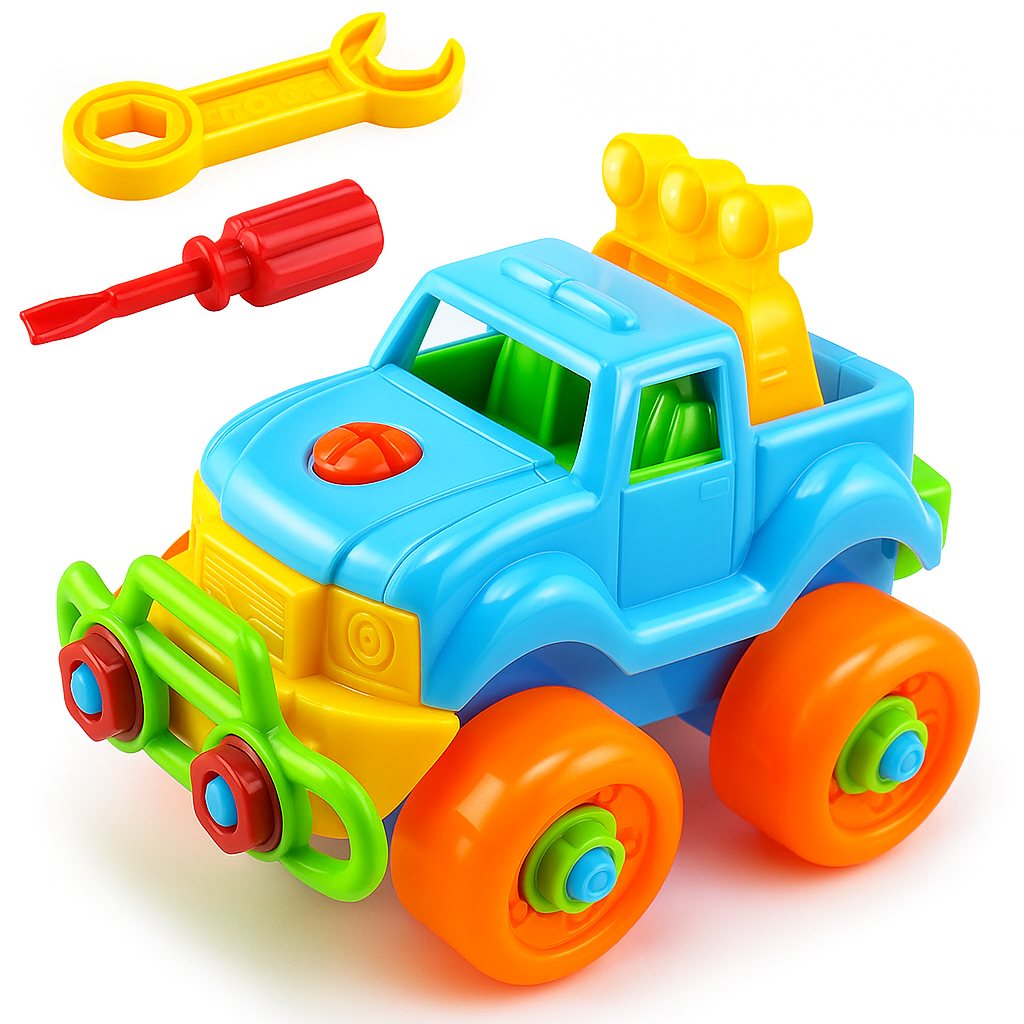 Detachable Vehicle Toy Set – Educational Construction Cars, Train & SUV Playset for Kids