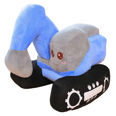 "Excavator Plush Toy – 11” Soft Stuffed Digger Truck Plush Pillow | Cute Construction Car Plush Toy | Great Gift for Kids & Toddlers"