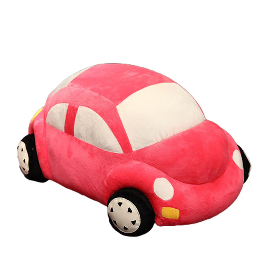 35CM Simulation Car Plush Toy – Soft Stuffed Vehicle with Headlights & Wheels, Multi-Color Plush Car Doll Gift for Boys & Kids