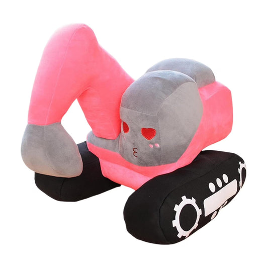 "Excavator Plush Toy – 11” Soft Stuffed Digger Truck Plush Pillow | Cute Construction Car Plush Toy | Great Gift for Kids & Toddlers"